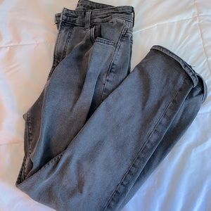 American Eagle Charcoal Mom Jeans